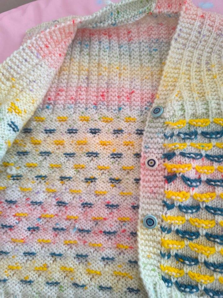 Kız Örgü Yelek3,4 yas - Görsel 2