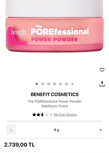 Benefit POREfessional Power Pudra - Pastel Pembe - Görsel 4