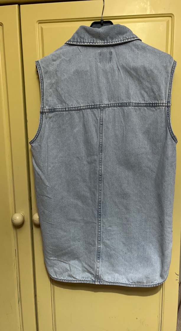 Mavi Kolsuz Denim Ceket - Görsel 3