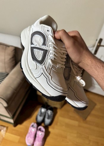 Beyaz Gri Kadın Spor Ayakkabı Stiletto 36dan 40a kadar mevcut - Görsel 2