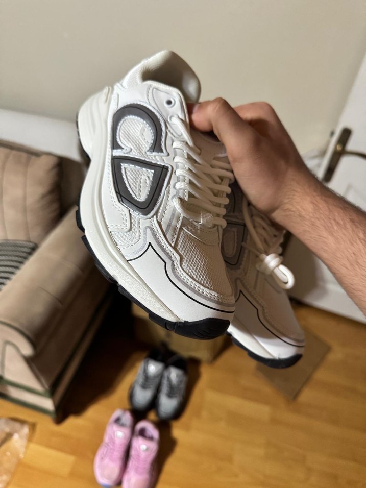 Beyaz Gri Kadın Spor Ayakkabı Stiletto 36dan 40a kadar mevcut - Görsel 2