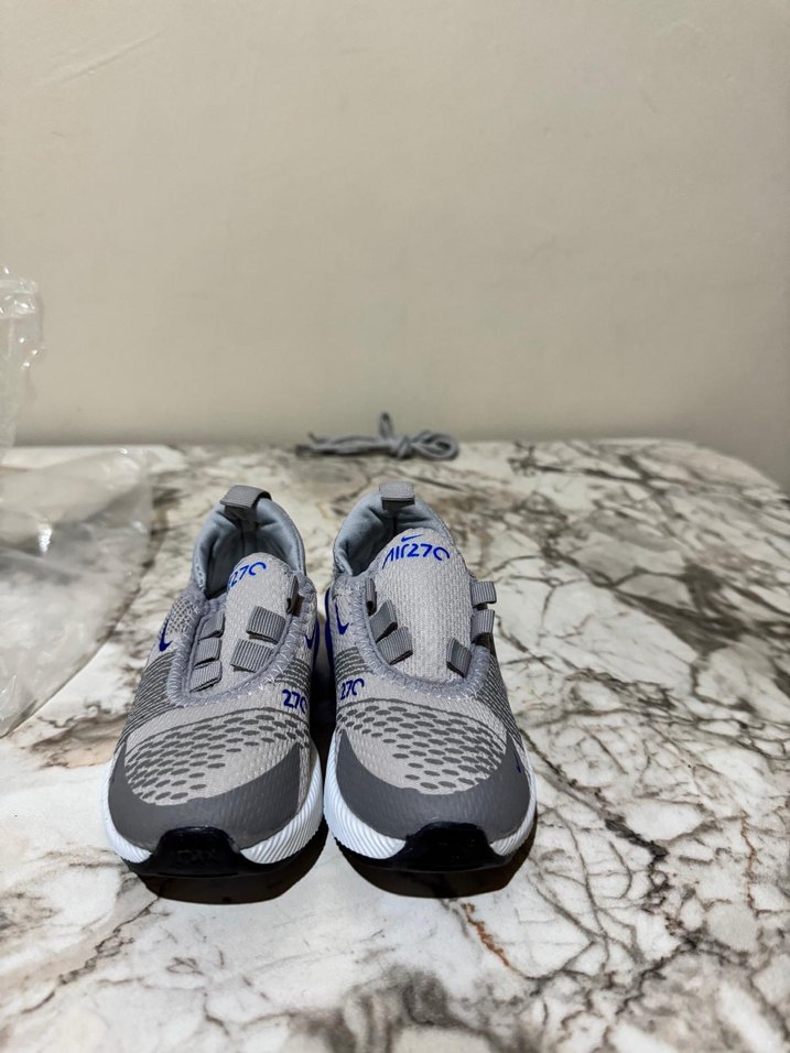 Gri Erkek Çocuk Spor Ayakkabısı Velcro - Görsel 2