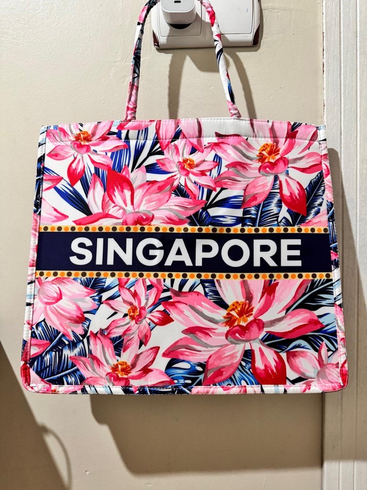 Renkli Desenli Fermuarlı Kadın Plaj Çantası - Görsel 3