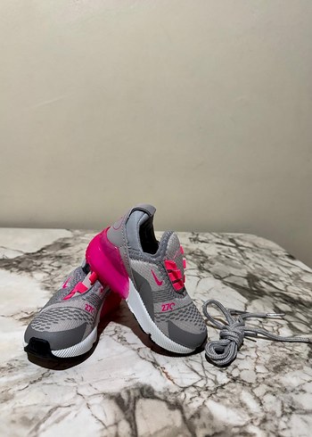 Yüksek Topuklu Gri-Pembe Spor Ayakkabı - Görsel 2