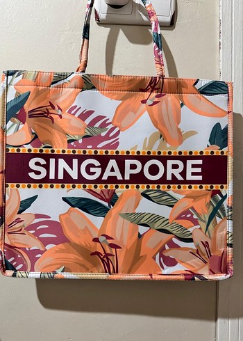 Renkli Baskılı Kadın Portföy Çanta - Görsel 3