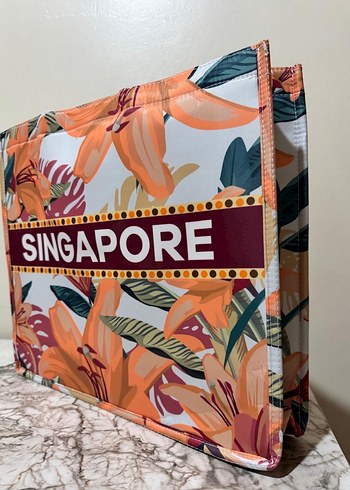 Renkli Baskılı Kadın Portföy Çanta - Görsel 2