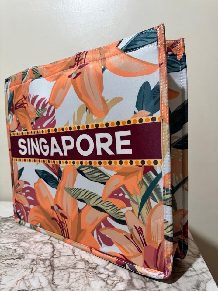 Renkli Baskılı Kadın Portföy Çanta - Görsel 2