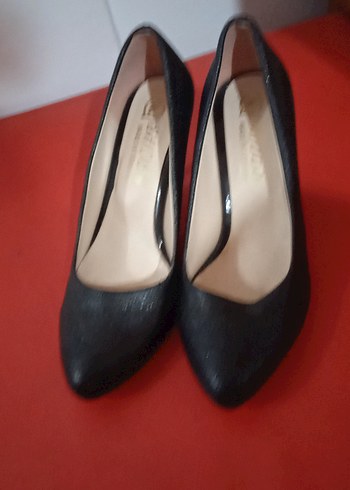 Siyah Minimalist Stiletto Topuklu Kadın Ayakkabı - Görsel 4