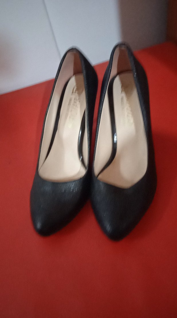 Siyah Minimalist Stiletto Topuklu Kadın Ayakkabı - Görsel 4