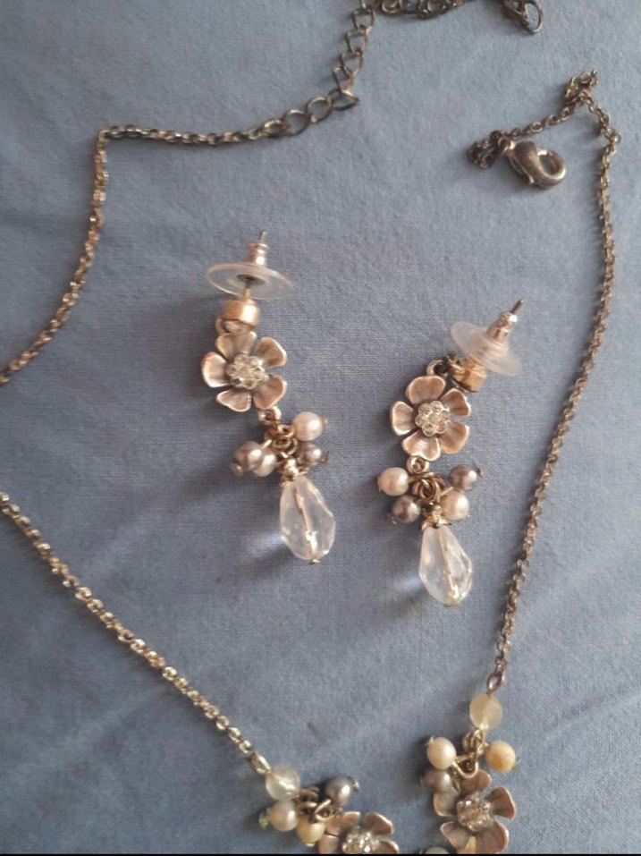 Çiçek Detaylı Takı Seti - Görsel 3