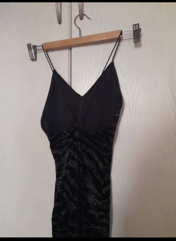 Siyah mini elbise - Görsel 2