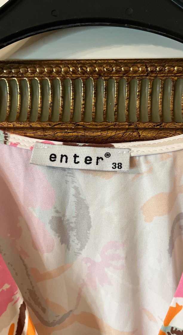 Pembe Bohem Mini Elbise - Görsel 2