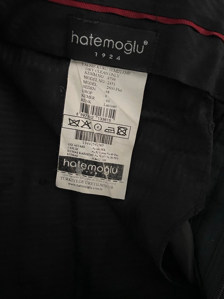 Hatemoğlu Erkek Takım Elbise|48 drop4/Beden - Görsel 4