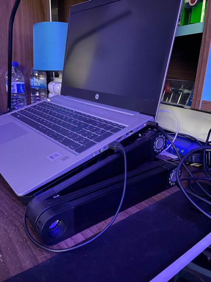 Çift Fanlı Siyah Bilgisayar Soğutucu - Görsel 4