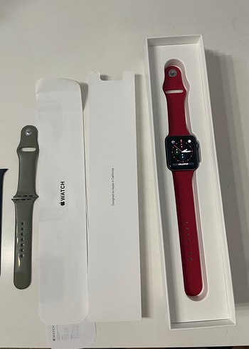 Apple Watch Series 3 42mm Space Gray GPS Kutulu Seti+Top;3 Kayış - Görsel 3