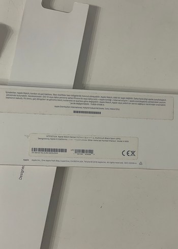 Apple Watch Series 3 42mm Space Gray GPS Kutulu Seti+Top;3 Kayış - Görsel 5