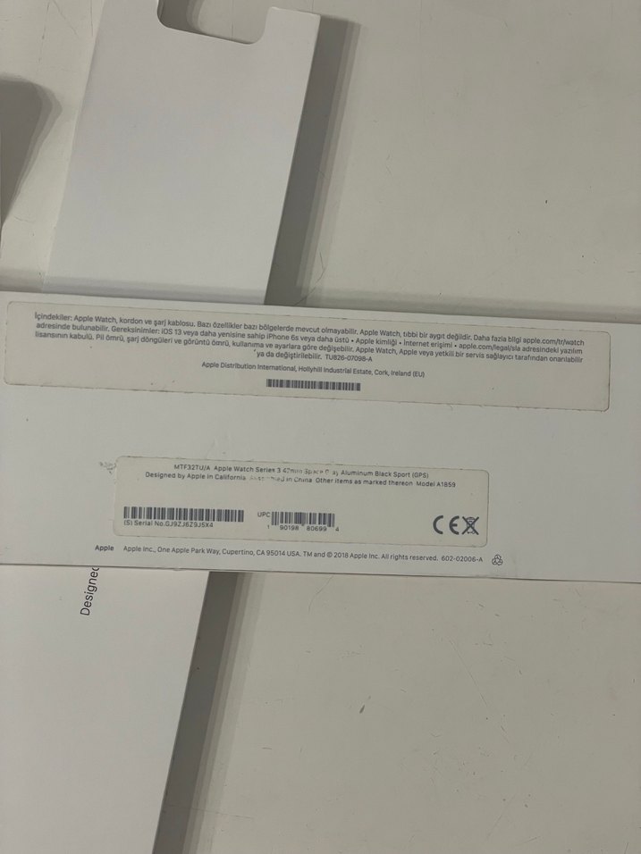 Apple Watch Series 3 42mm Space Gray GPS Kutulu Seti+Top;3 Kayış - Görsel 5