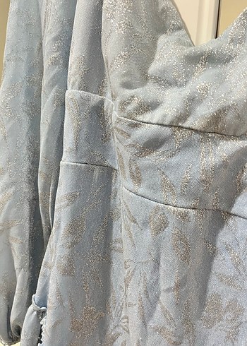 Uzun Kollu Drapeli Bohem Elbise - Görsel 3