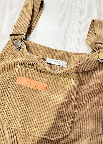 Kadın Kahverengi Süet Askılı Tulum - Görsel 2