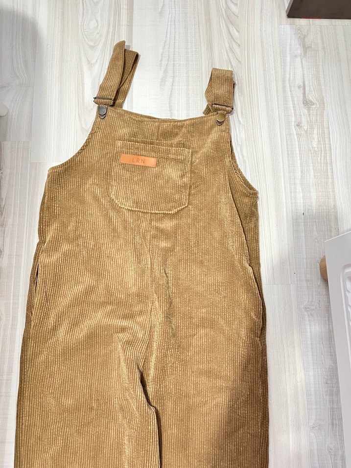 Kadın Kahverengi Süet Askılı Tulum - Görsel 4