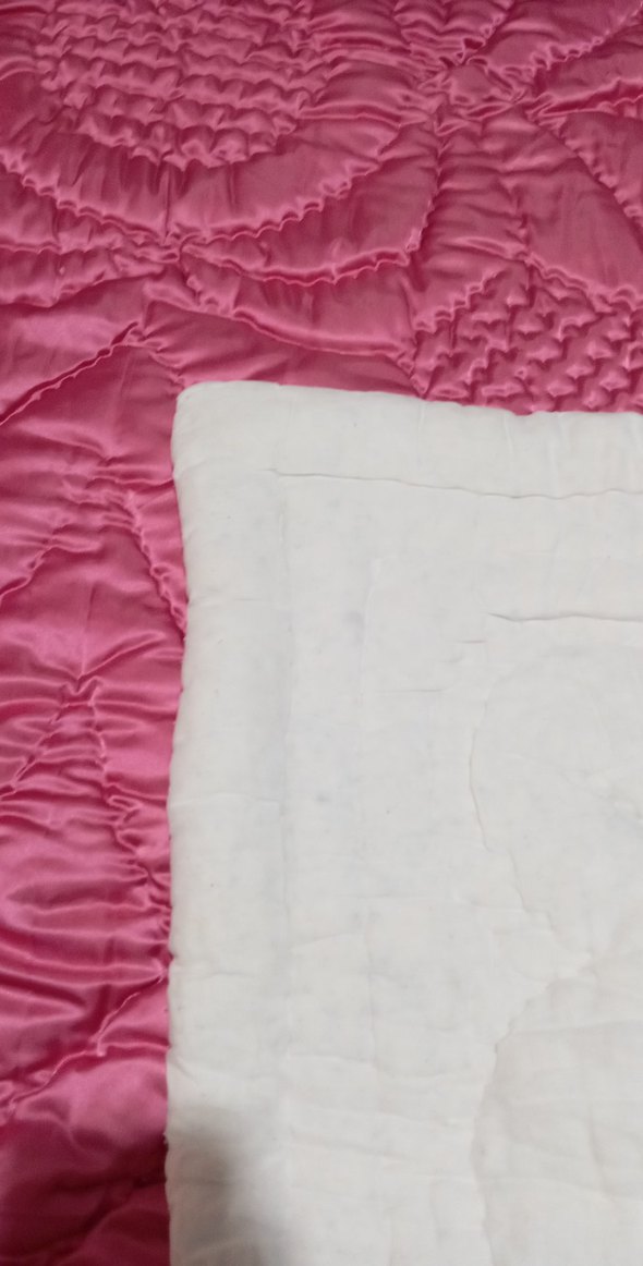 Renkli Nakışlı Pembe Çift Kişilik Yorgan - Görsel 3