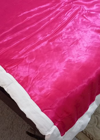 Parlak Pembe Düz Yorgan - Görsel 3