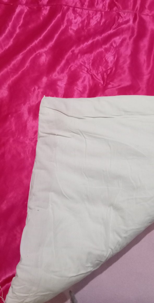 Parlak Pembe Düz Yorgan - Görsel 2