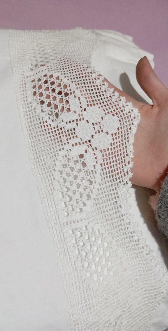 İşlemeli Beyaz Yastık seti - Görsel 2