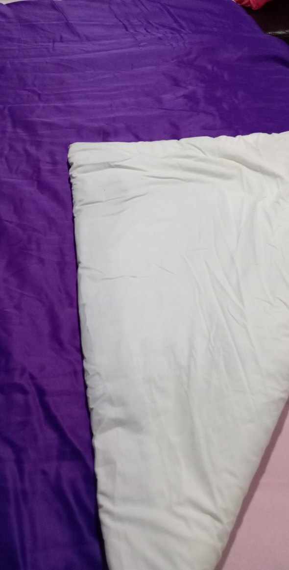 Parlak Mor Saten Yorgan - Görsel 3