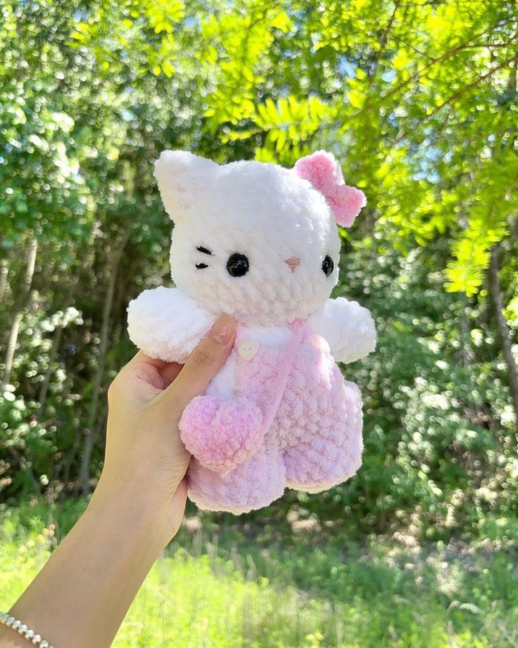Hello Kity Tarzı Amigurumi - Görsel 2