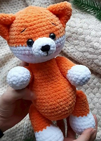 Peluş Tilki Oyuncak amigurumi - Görsel 2