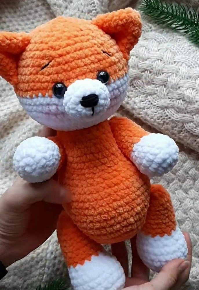Peluş Tilki Oyuncak amigurumi - Görsel 2