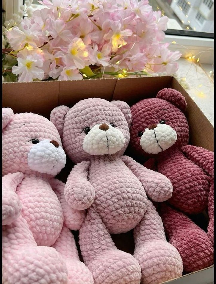 peluş Ayıcıklar uyku arkadaşı amigurumi - Görsel 2