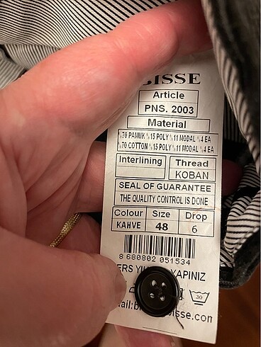 Bisse pantalon 48 beden - Görsel 3