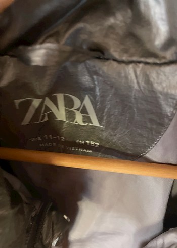 Gri Fermuarlı Zara Midi Mont - Görsel 2