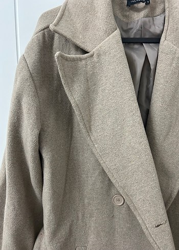 Bej Uzun Yün Kadın Kaban - Görsel 3