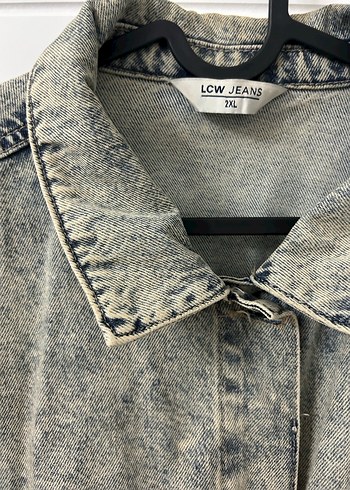 Gri Mavi Düğmeli Kadın Denim Ceket - Görsel 5