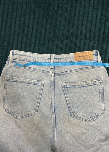 Gri Mavi Rahat Kesim Kadın Kot Pantolon - Görsel 2