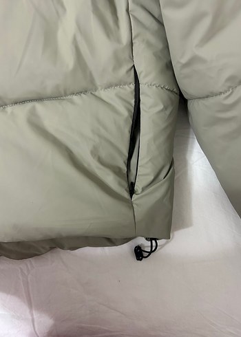 Bej Midi Kadın Kışlık Mont - Görsel 3