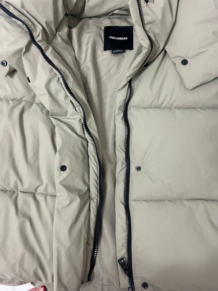 Bej Midi Kadın Kışlık Mont - Görsel 2