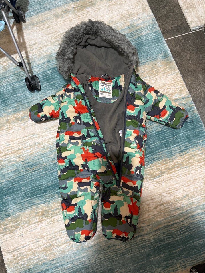 Next Renkli Kamuflaj Desenli Bebek kar Tulumu astronot - Görsel 5