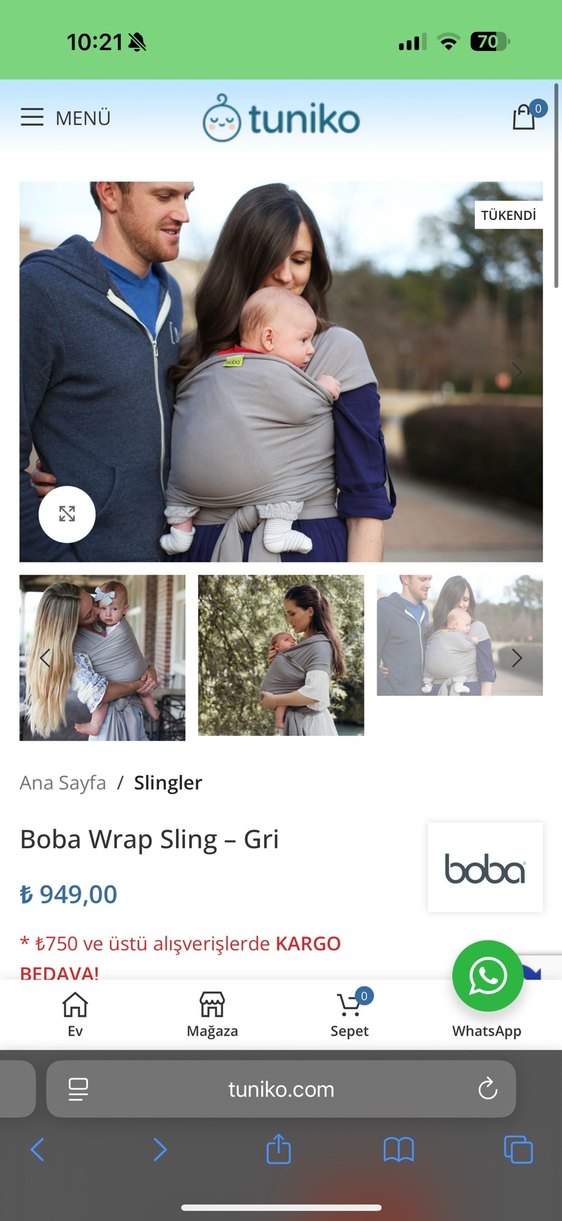 Boba wrap sling - Görsel 2