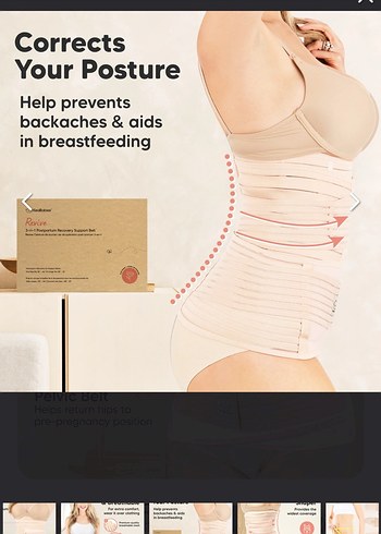 Bej 3'ü 1 doğum sonrası korse - Görsel 2