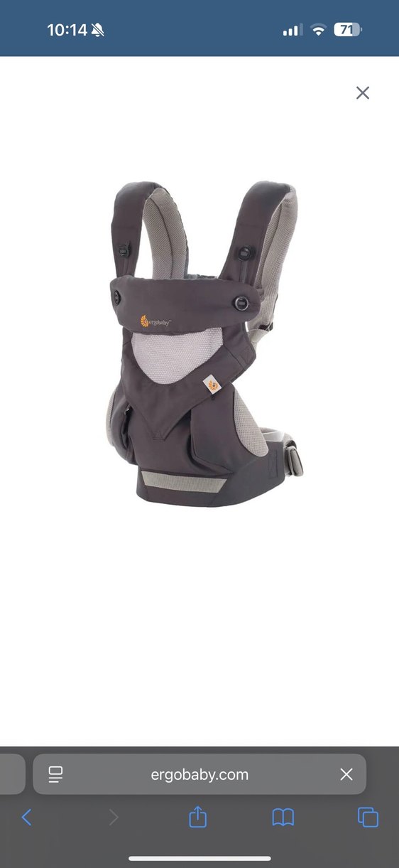 Ergobaby 360 Bebek Taşıyıcı Karbon Gri kanguru - Görsel 2