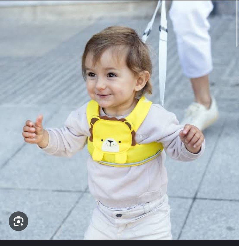 Sarı Bebek Yürüteci Destek Askısı trunki güvenlik kemeri harness - Görsel 2