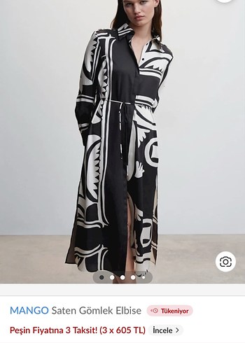 Mongo saten elbise - Görsel 3