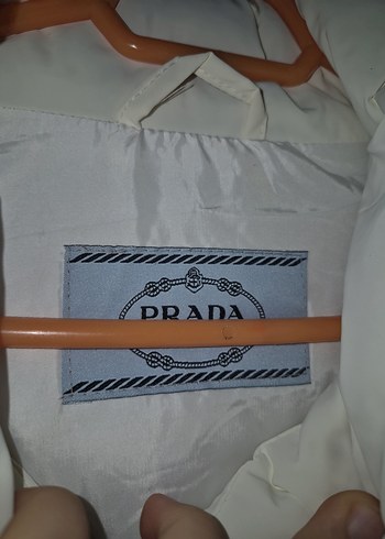 Düğmeli Beyaz Kadın mont - Görsel 4