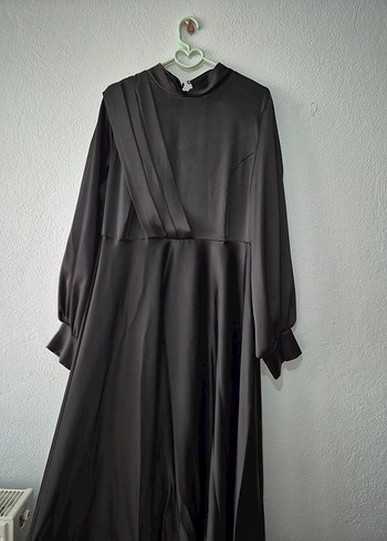 Siyah Uzun Kadın Elbise - Görsel 2