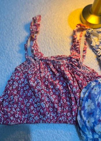 Renkli Pembe Bohem Mini crop - Görsel 2