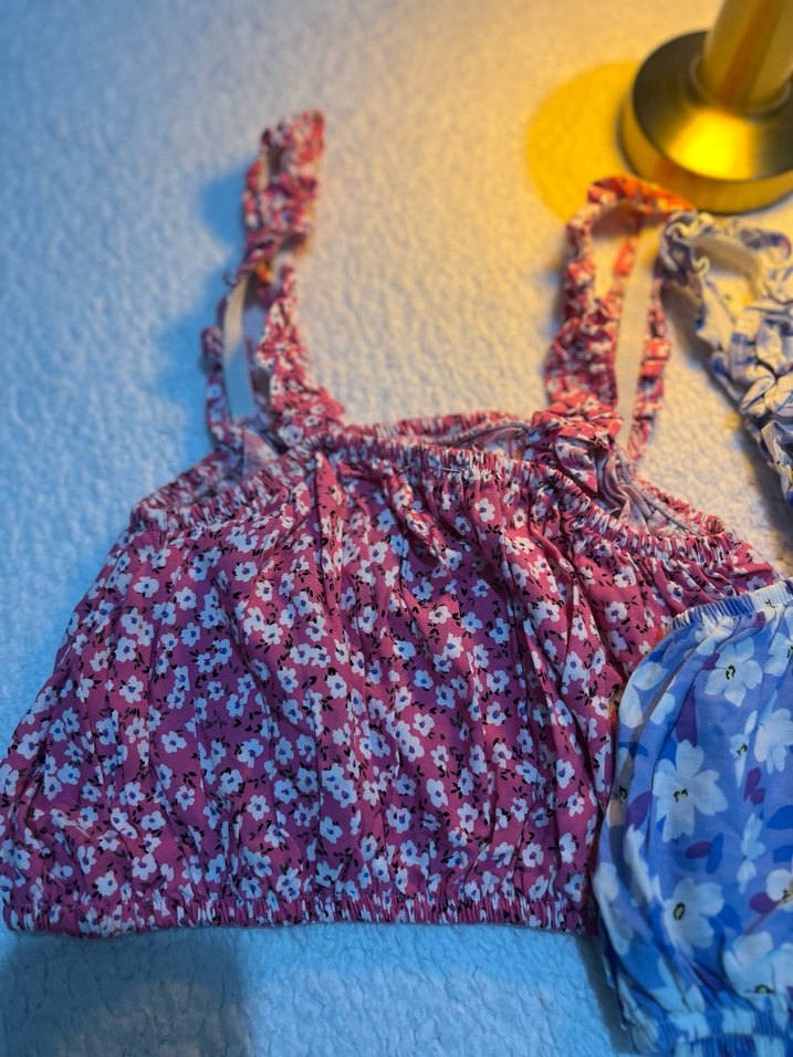 Renkli Pembe Bohem Mini crop - Görsel 2